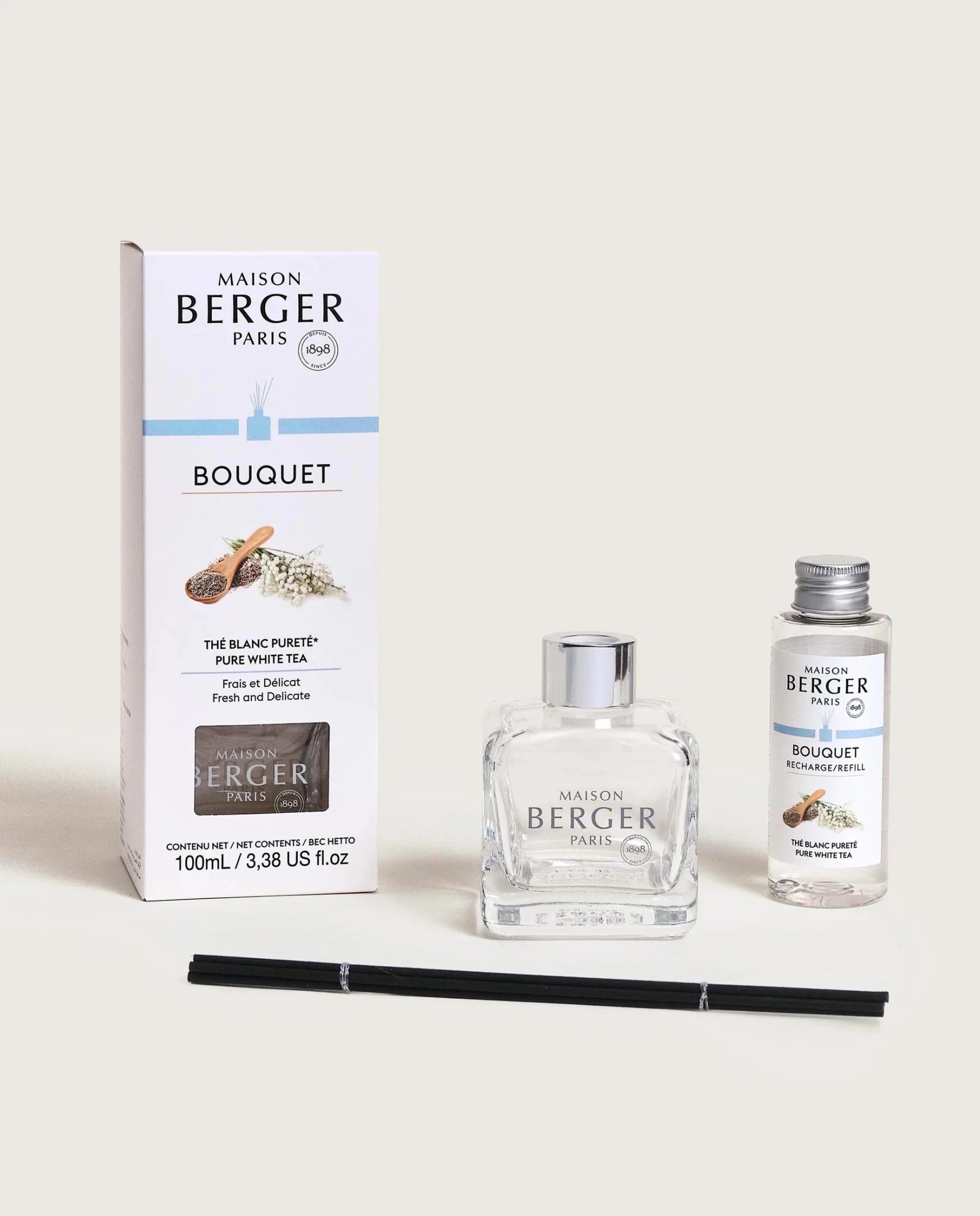 Duftstäbchen, Weißer Tee von Maison Berger