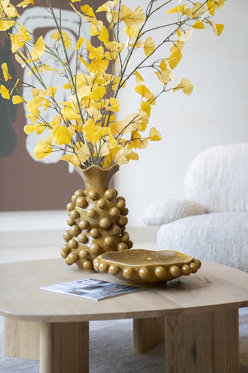 Vase Viro, Mustard