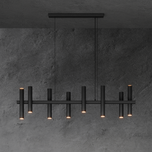 1300 - Stelvio Pendelleuchte 140cm - 8 Röhren - 10 Lichter