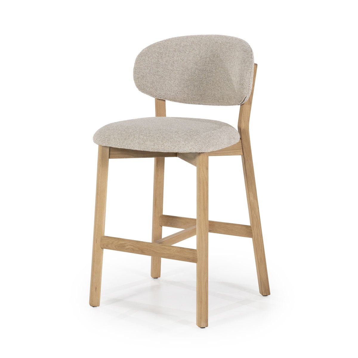 Barstuhl Mikky Taupe SH 68,5 cm von Eleonora