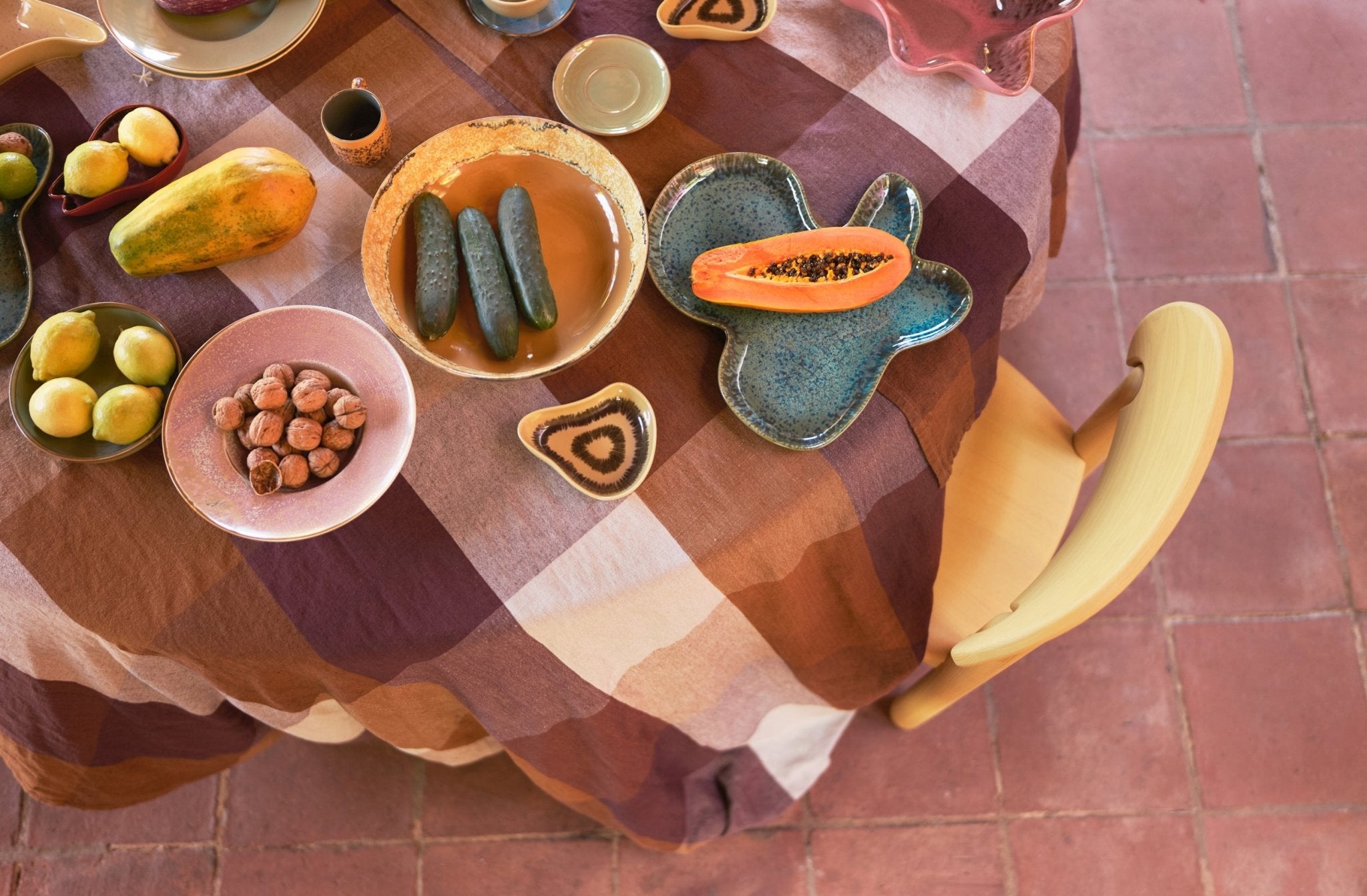 70s ceramics: Salatschüssel Sunflower, bowl von HKliving