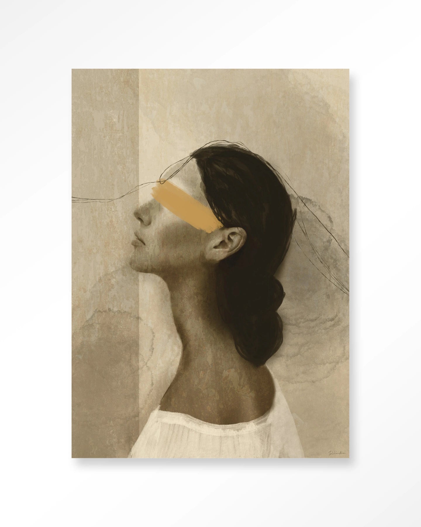 Wandbild She thinks of you