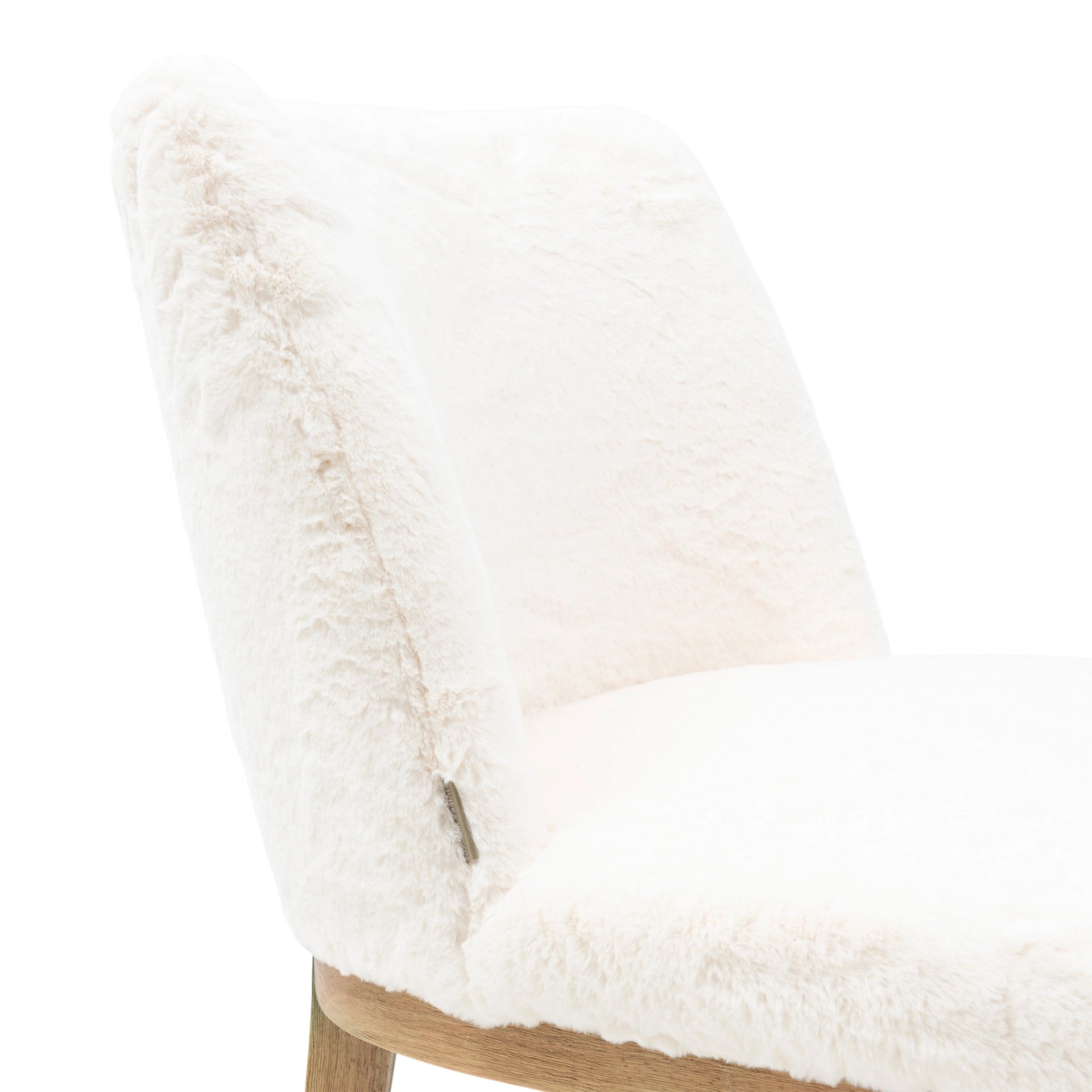 Riviera Maison Esszimmerstuhl Whistler – ohne Armlehnen DC Faux Fur Snow von Rivièra Maison