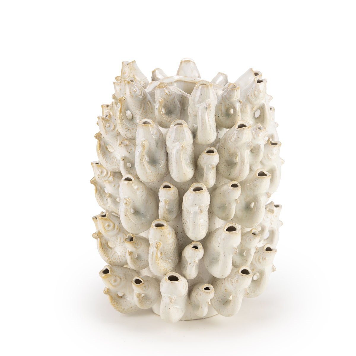 Vase Borja, weiß von Isaa