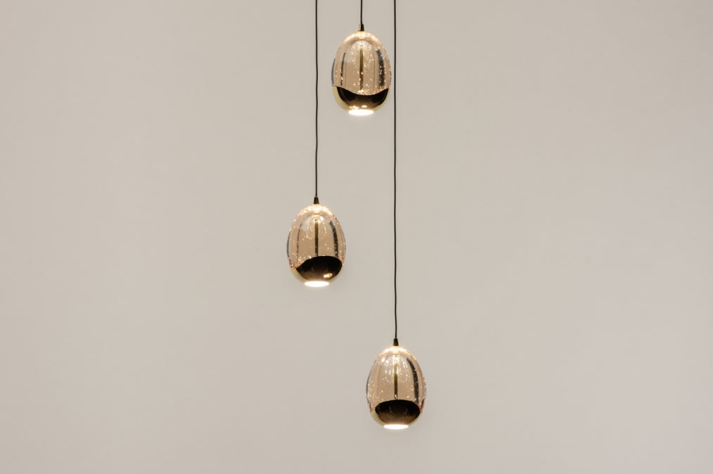 Pendelleuchte Golden 3er