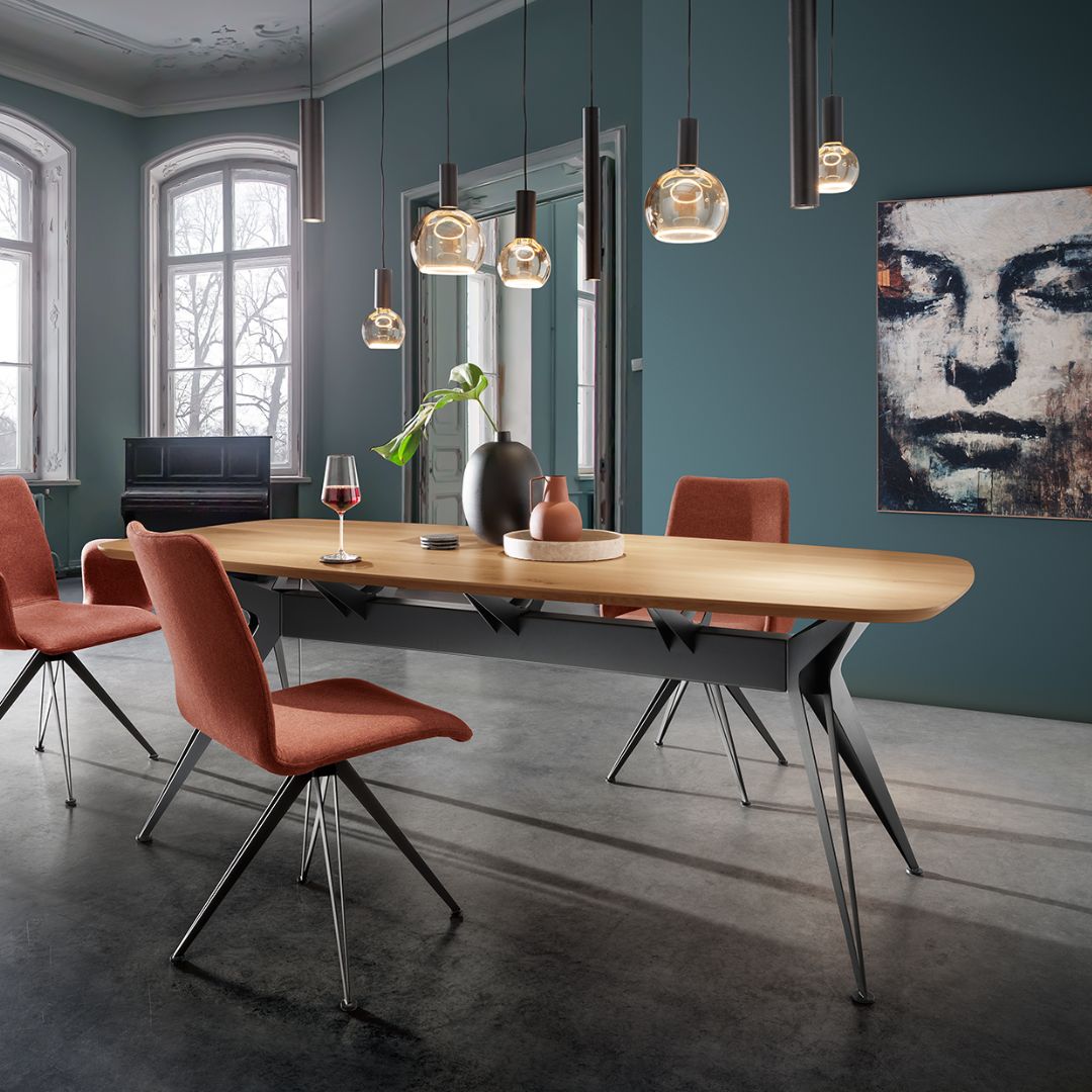 4310 - Riva Pendelleuchte oval 140cm - 8 Lichter von ZTAHL