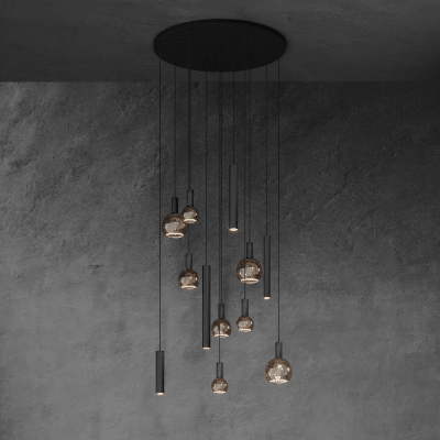 4345 - Riva Pendelleuchte rund Ø95 cm - 12 Lichter von ZTAHL