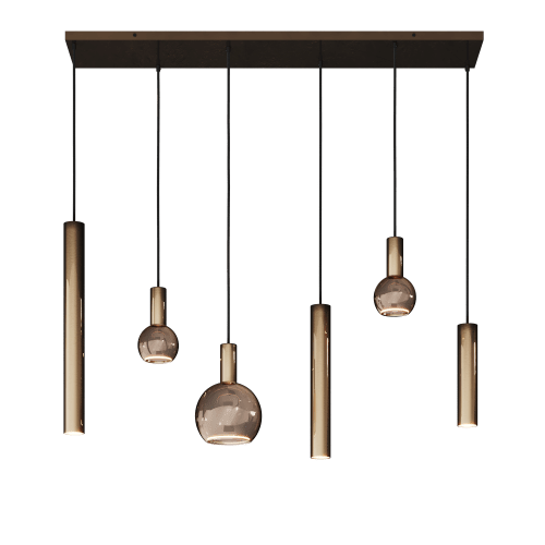 4370 - Riva Pendelleuchte gerade 120cm - 6 Lichter von ZTAHL