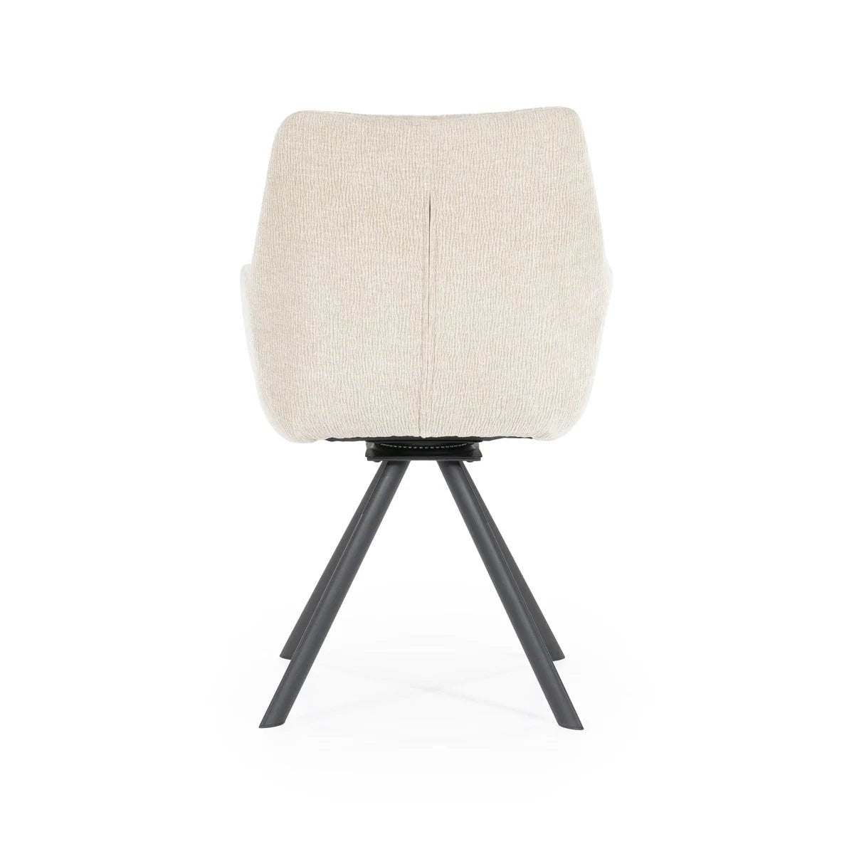 Stuhl Bliss mit Armlehne Taupe von By - Boo