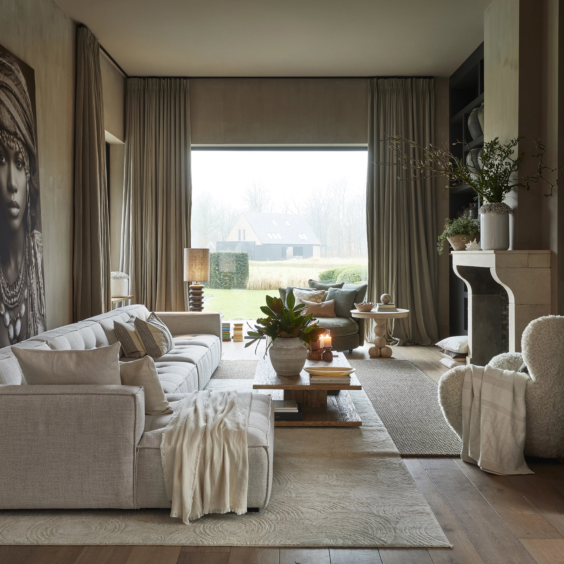 Hannah Jacquard Throw 180x130cm von Rivièra Maison