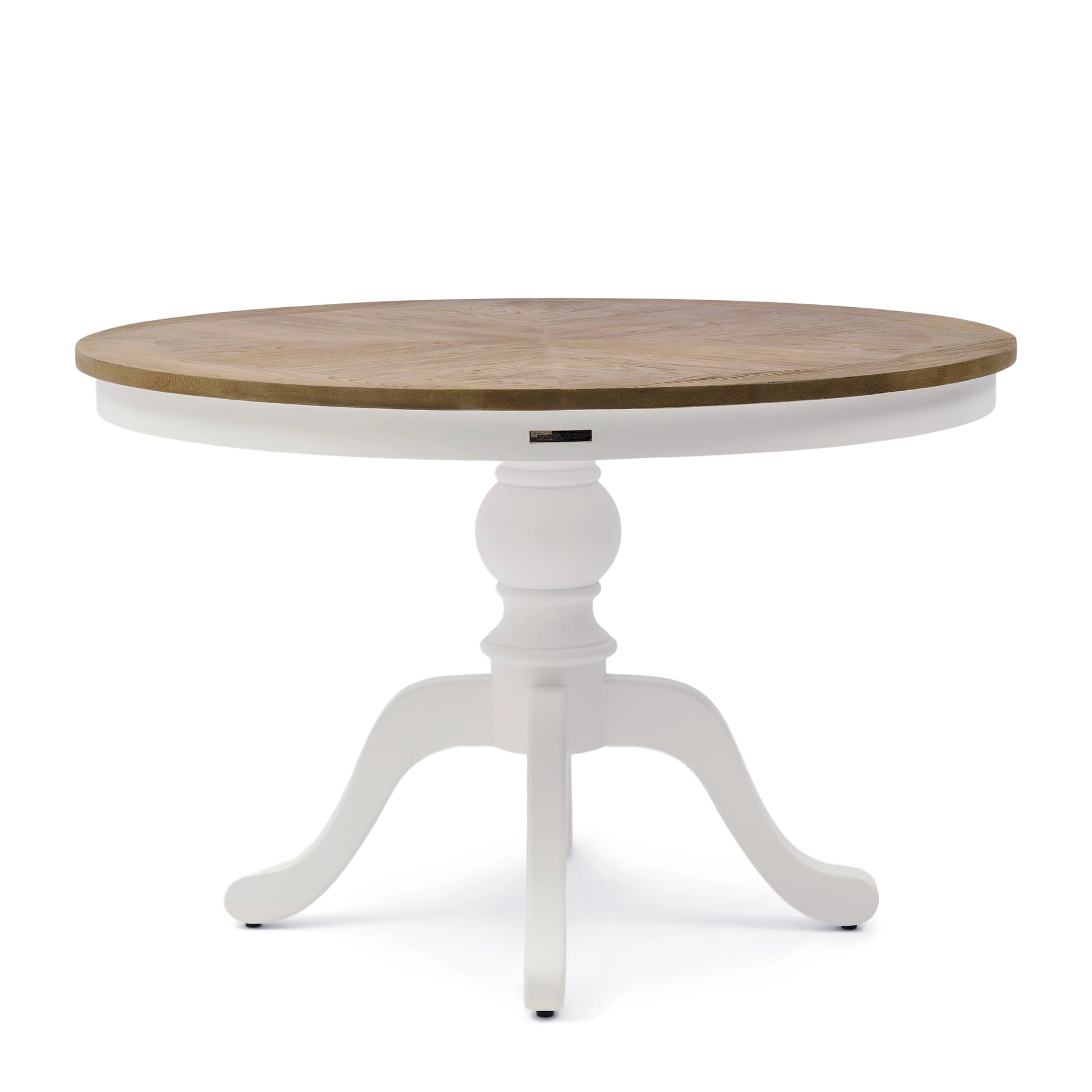 Le Marais Dining Table D120, White von Rivièra Maison