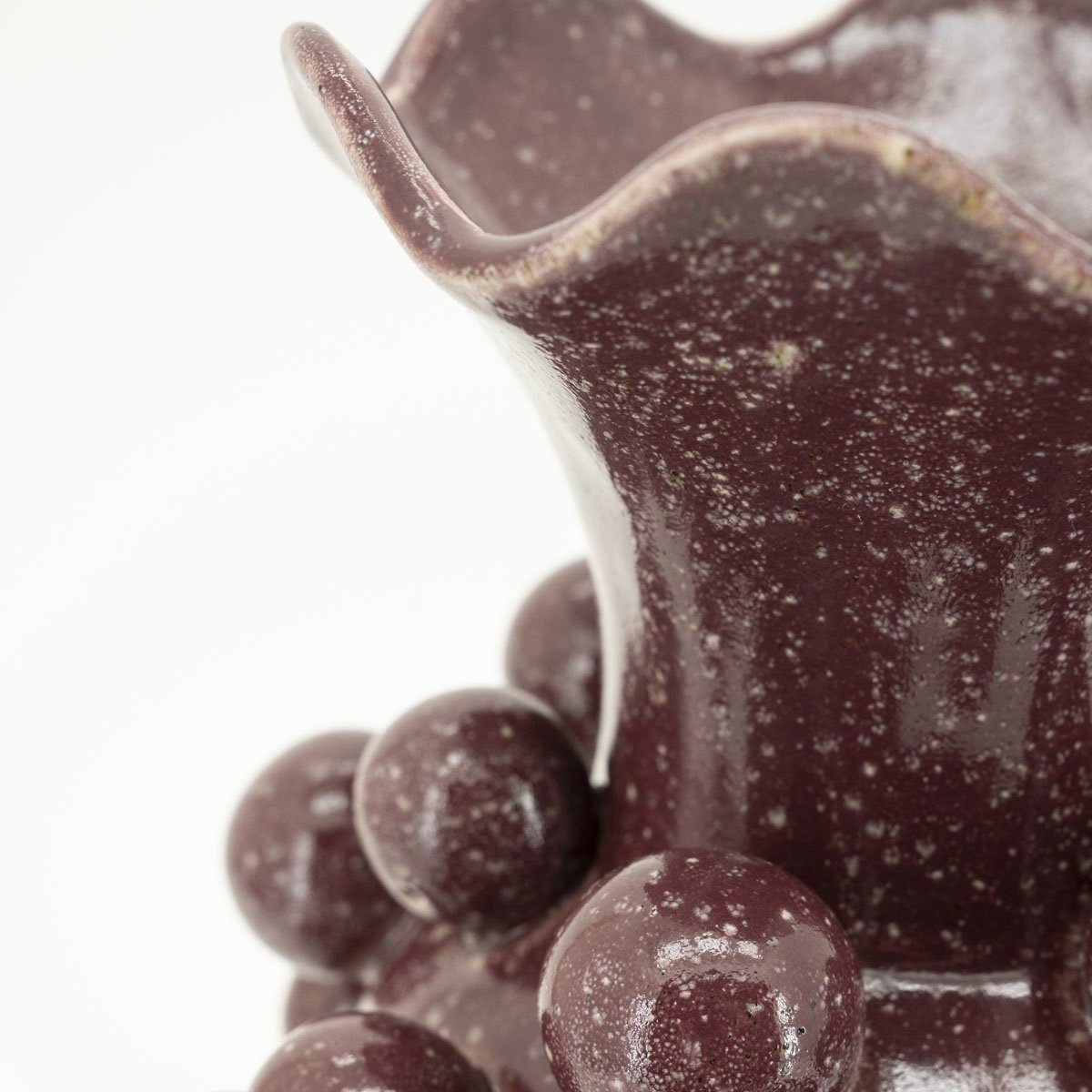 Vase Viro, Burgundy