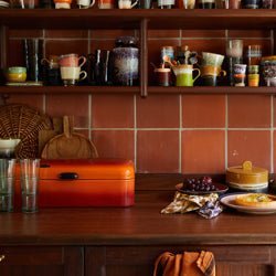 70s ceramics: Eierbecher Granite, Set von 4 von HKliving