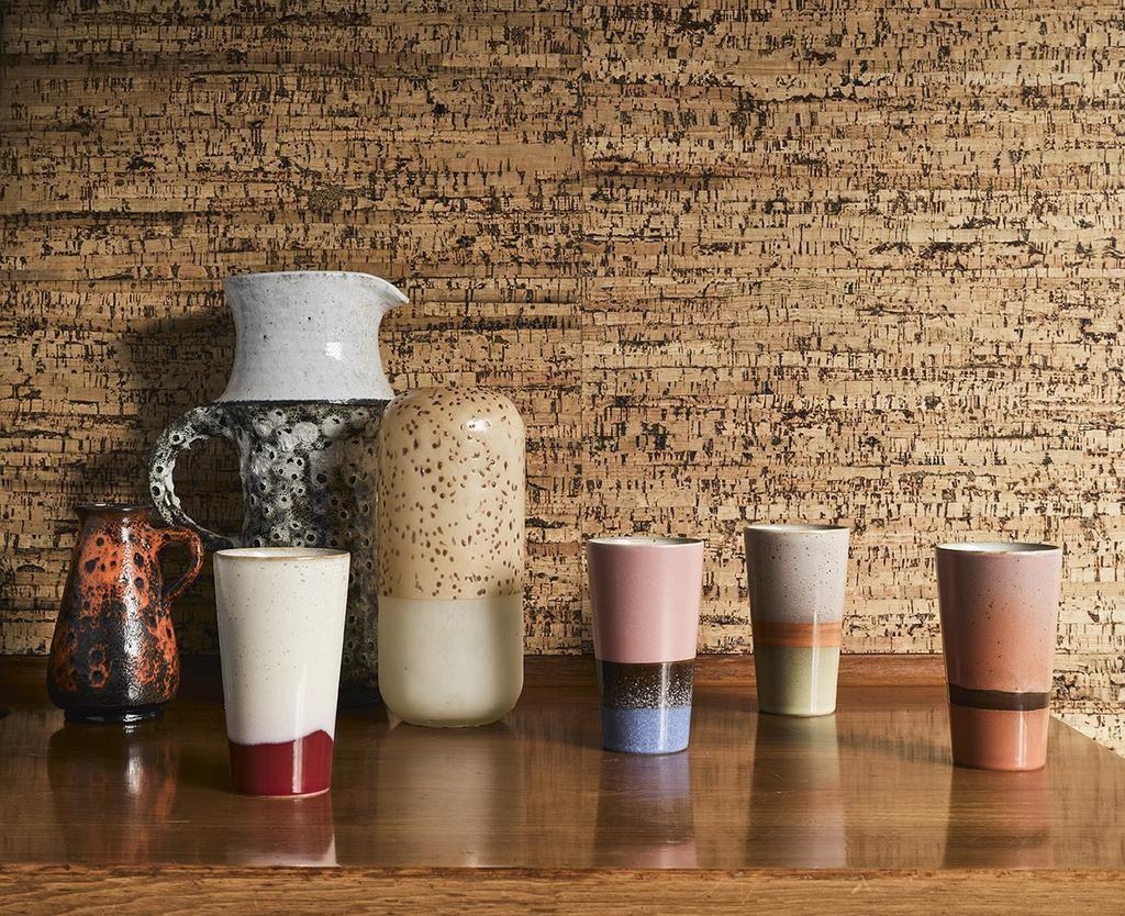 70's Ceramics: Latte Tassen Set v. 4, 280 ml - HKliving