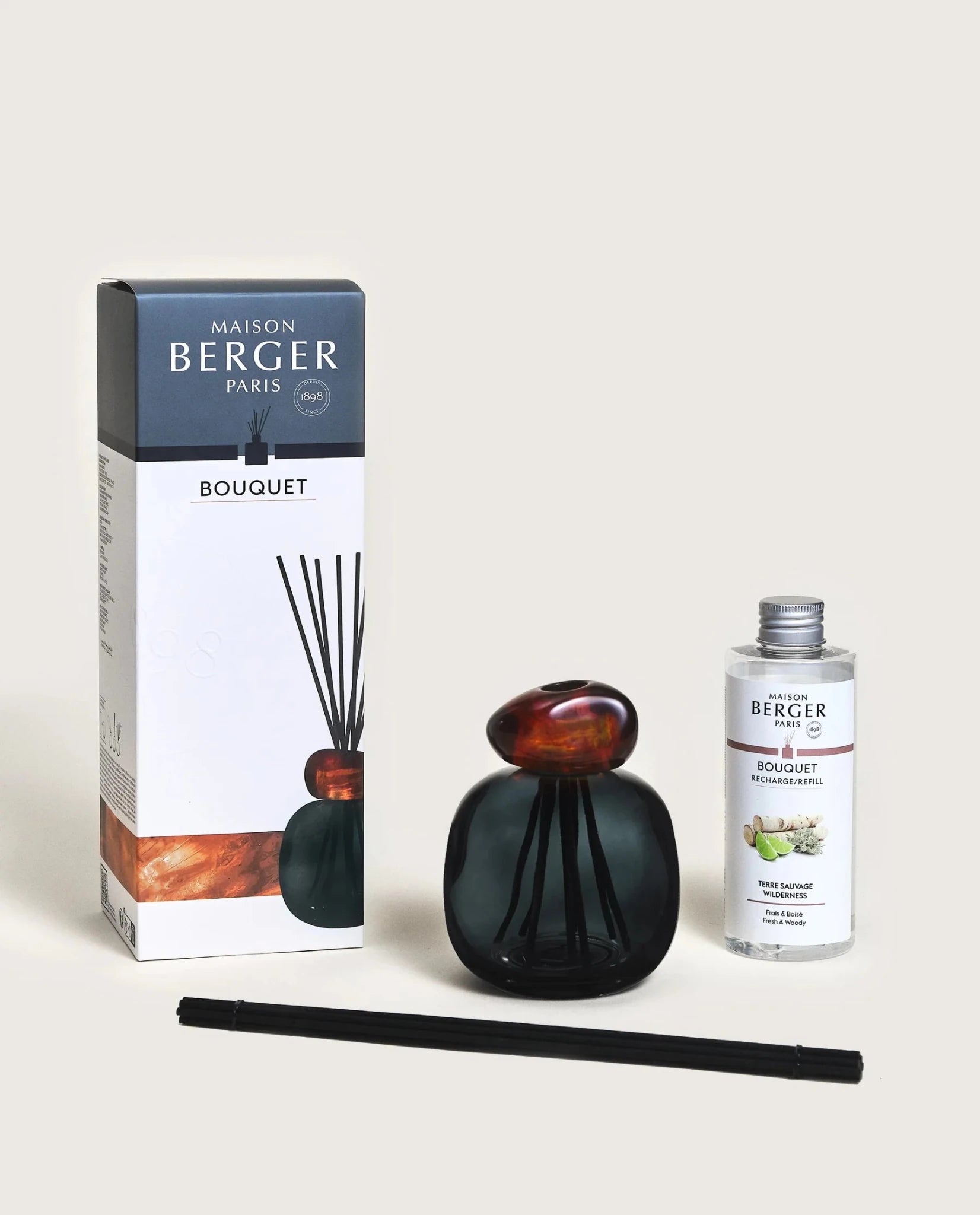 Raumduft Diffuser Mineral Schwarz/Amber - Unberührte Landschaft von Maison Berger