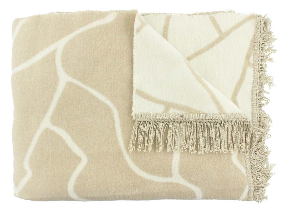Decke Lineas 150x200 cm Natural von Claudi
