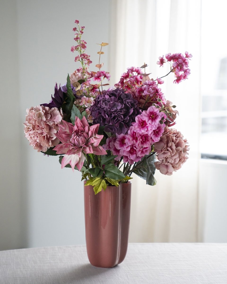 Vase Flori, Korallenrot von By - Boo