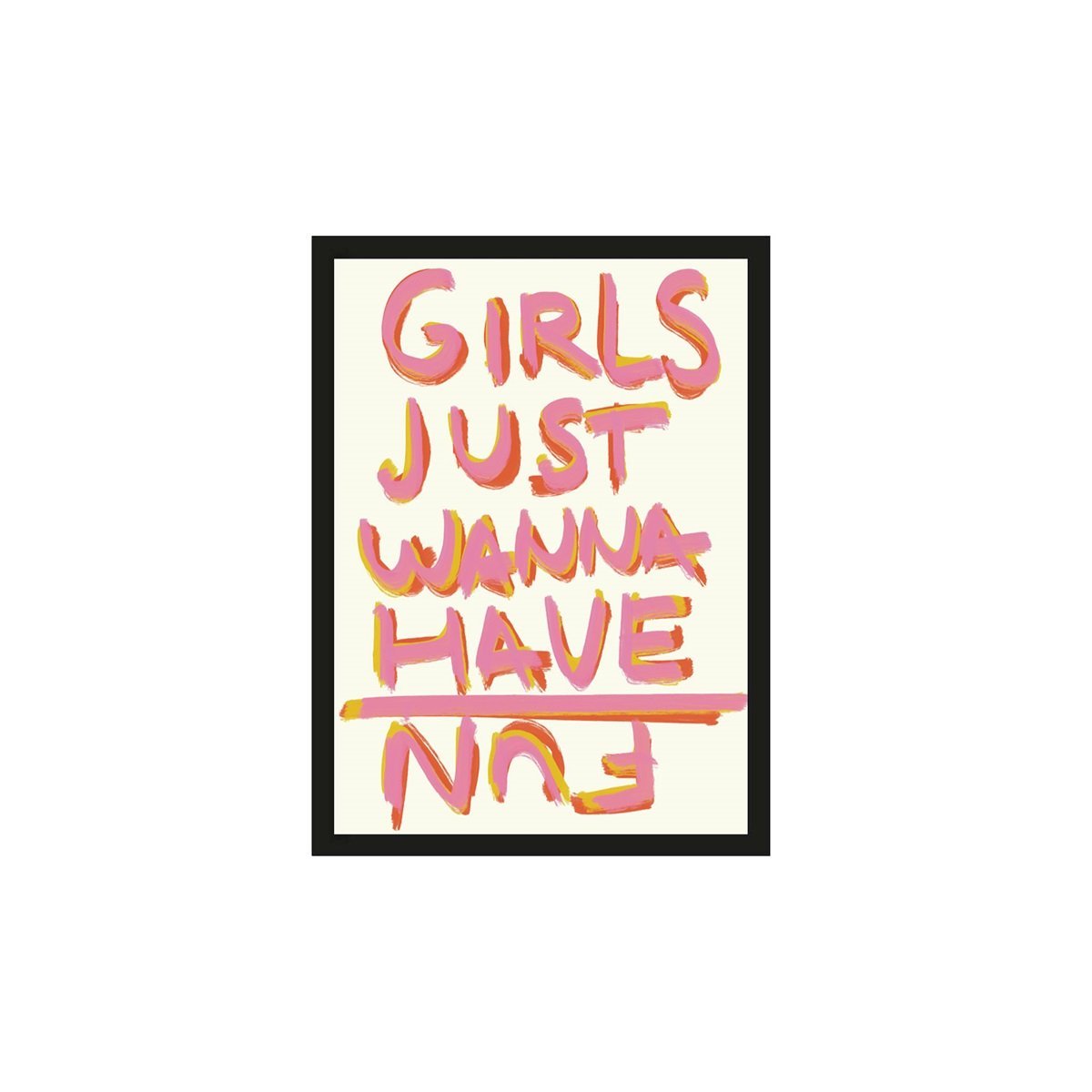 Poster P.S Written By A Girl, inkl. Rahmen von Urban Cotton