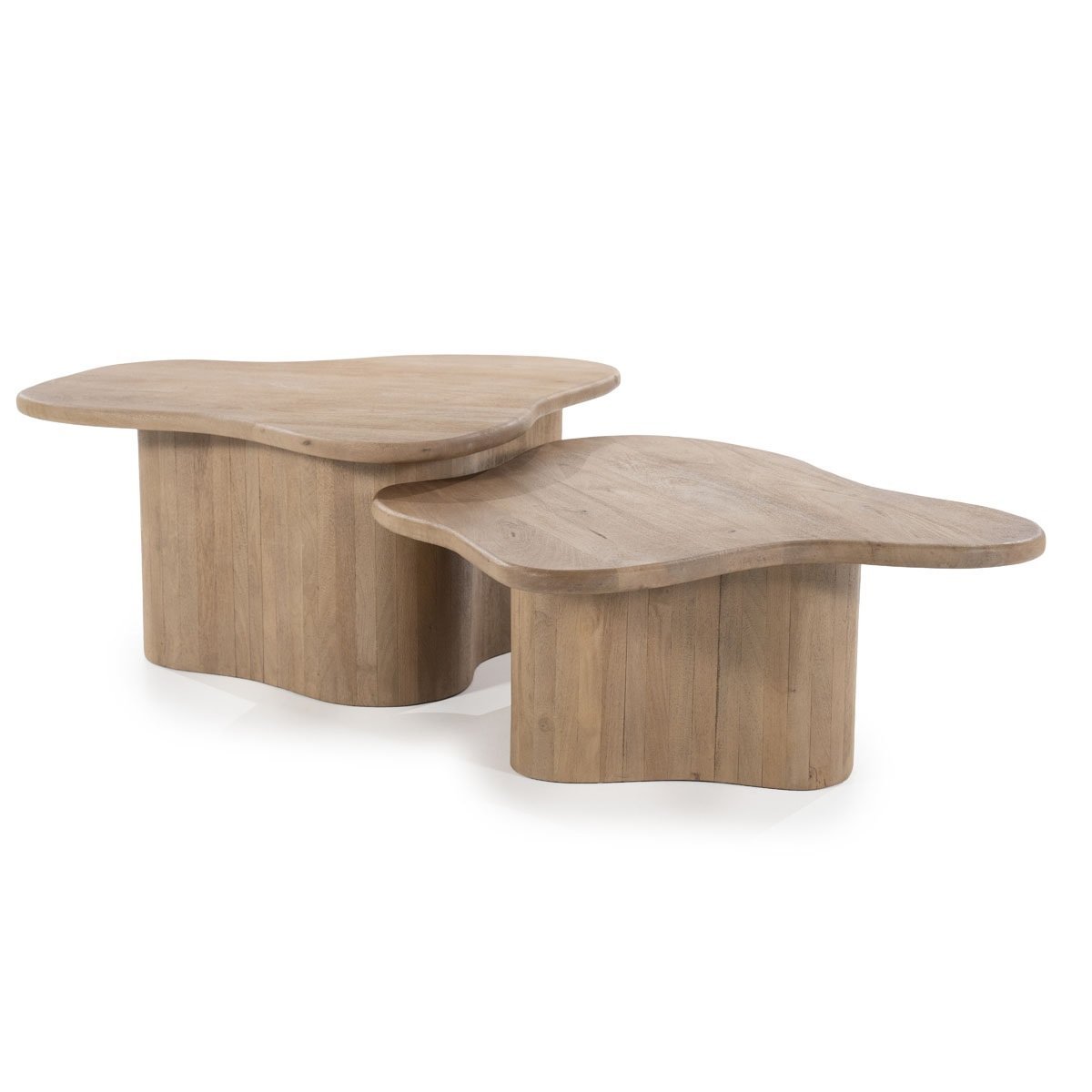 Couchtisch - Set Fall, Hellbraun von By - Boo