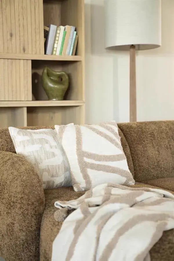 Kissen Majani, Taupe von By-Boo