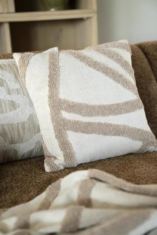 Kissen Majani, Taupe von By-Boo