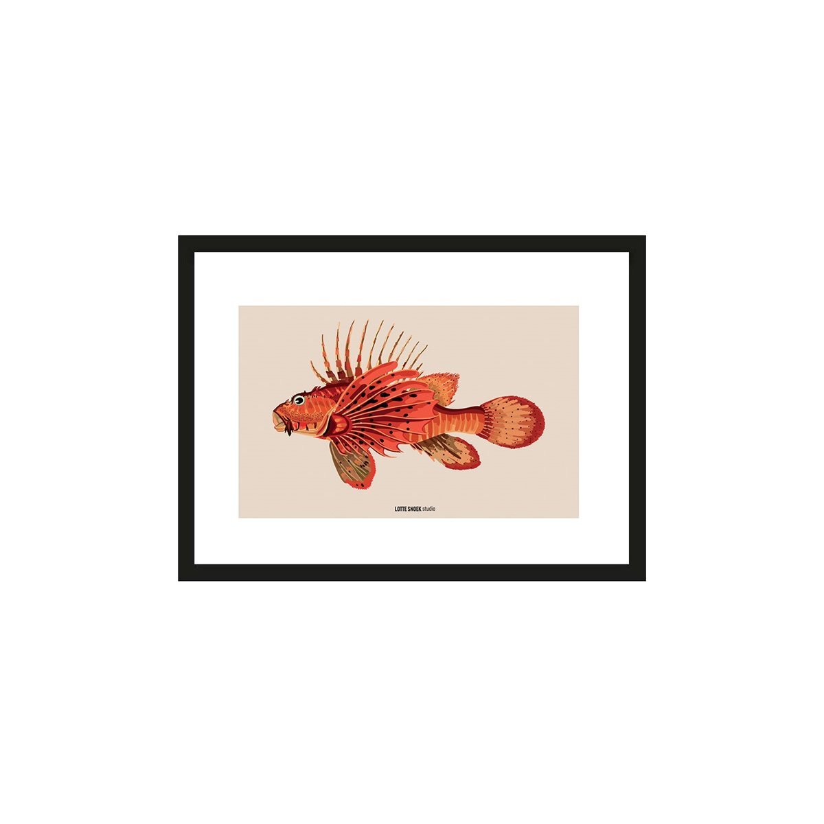 Poster Le Diable, inkl. Rahmen von Urban Cotton