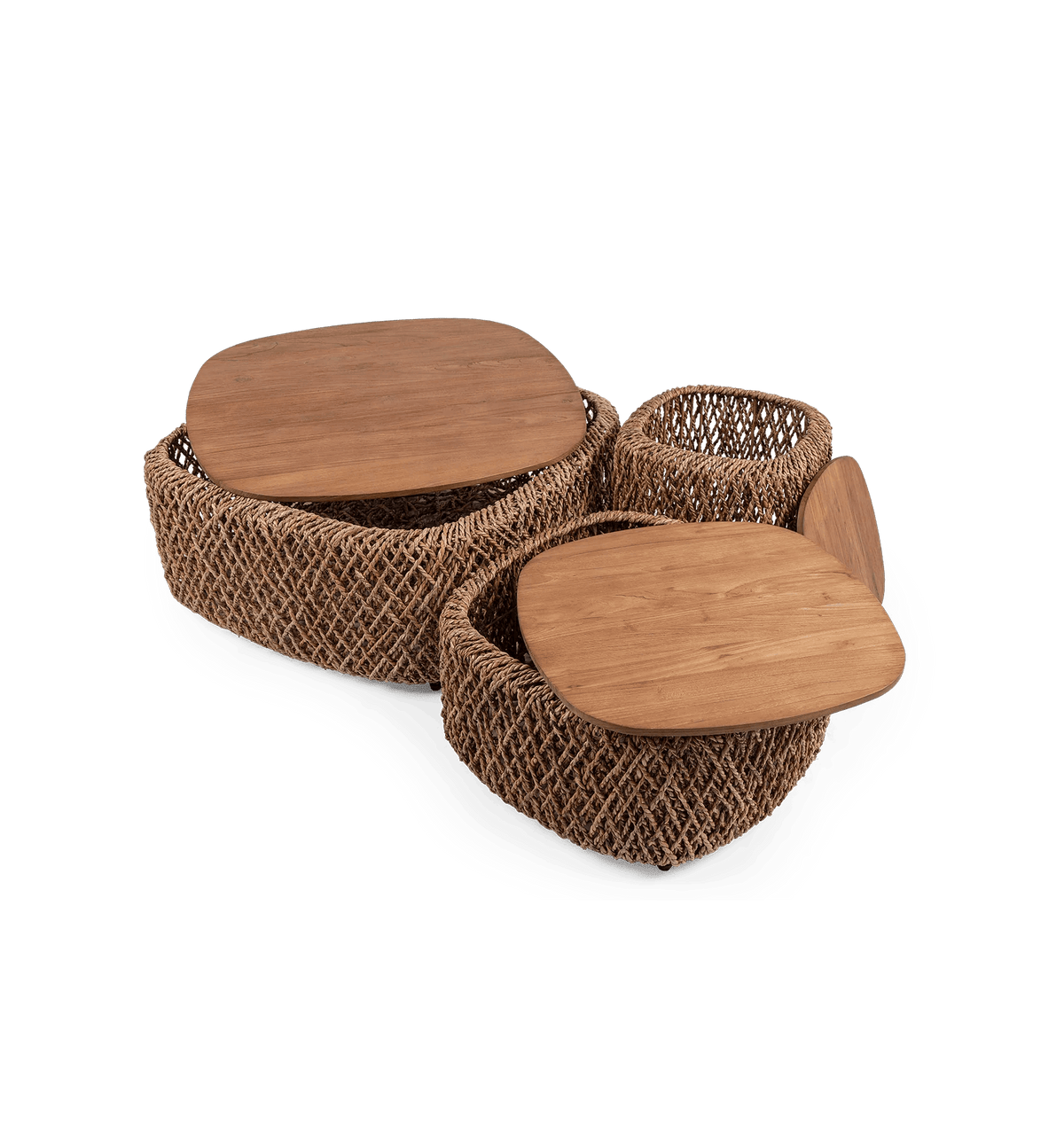 Couchtisch - Set Knut Square, 3er Set von d - Bodhi