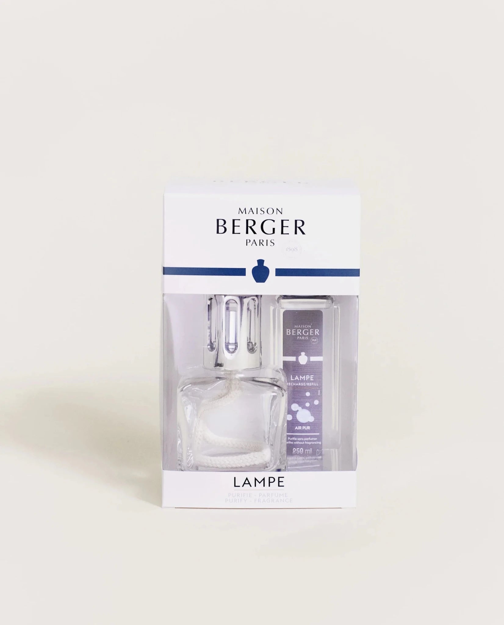 Lampe Berger Glacon Transparent mit AIR PUR Klar (250 ml) von Maison Berger
