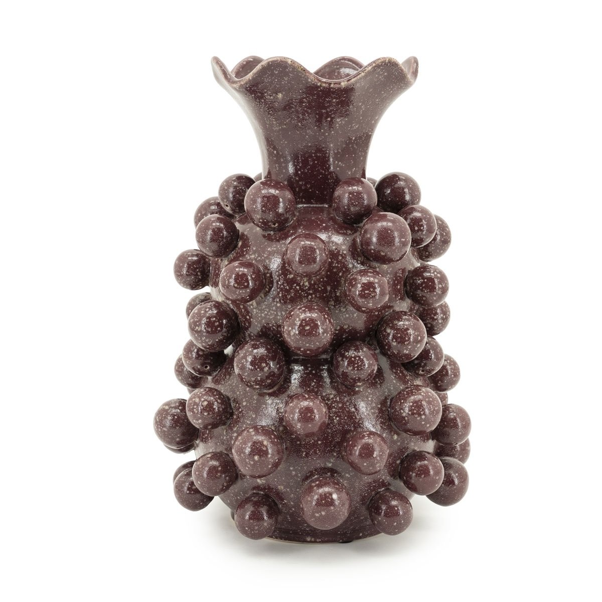 Vase Viro, Burgundy