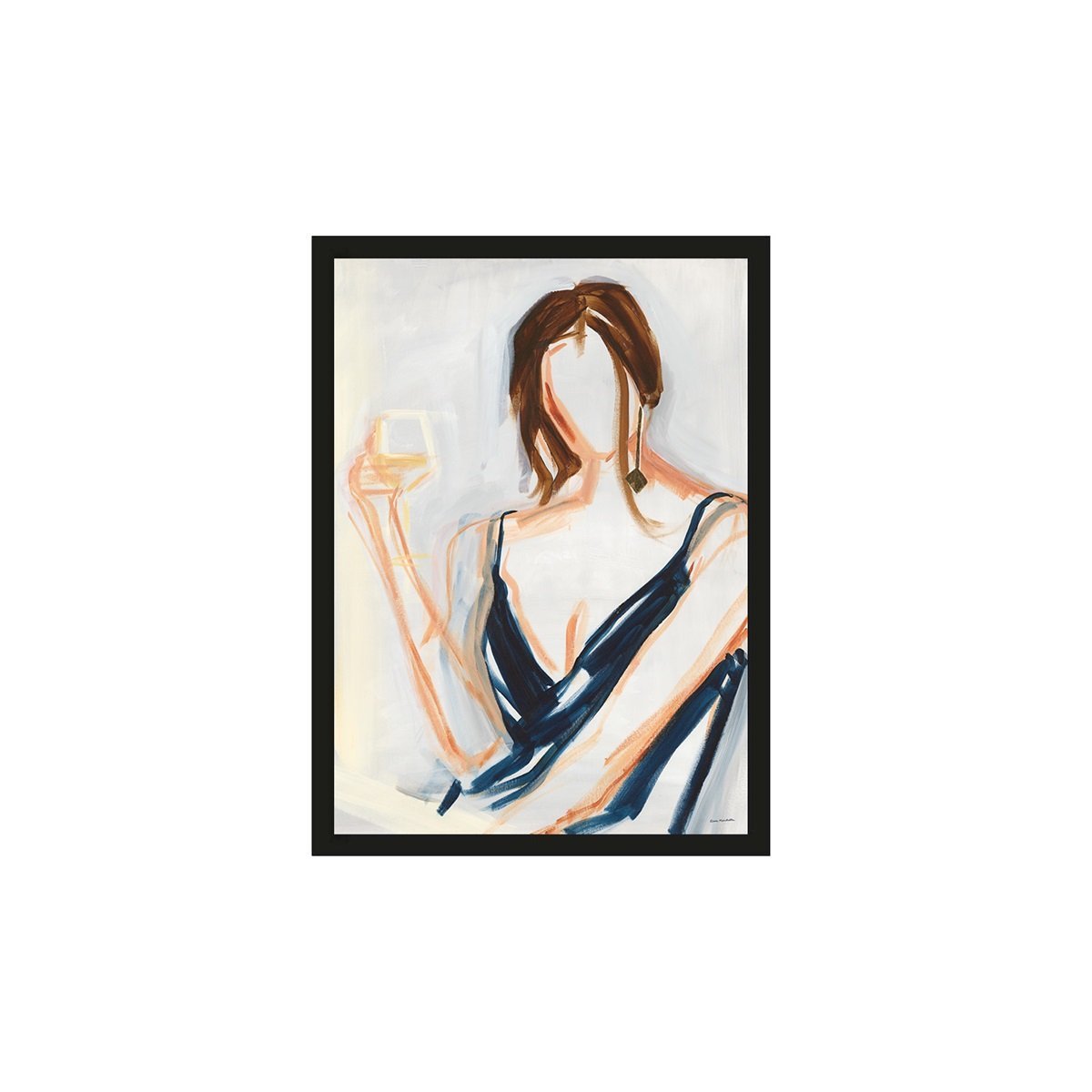 Poster Waiting, inkl. Rahmen von Urban Cotton