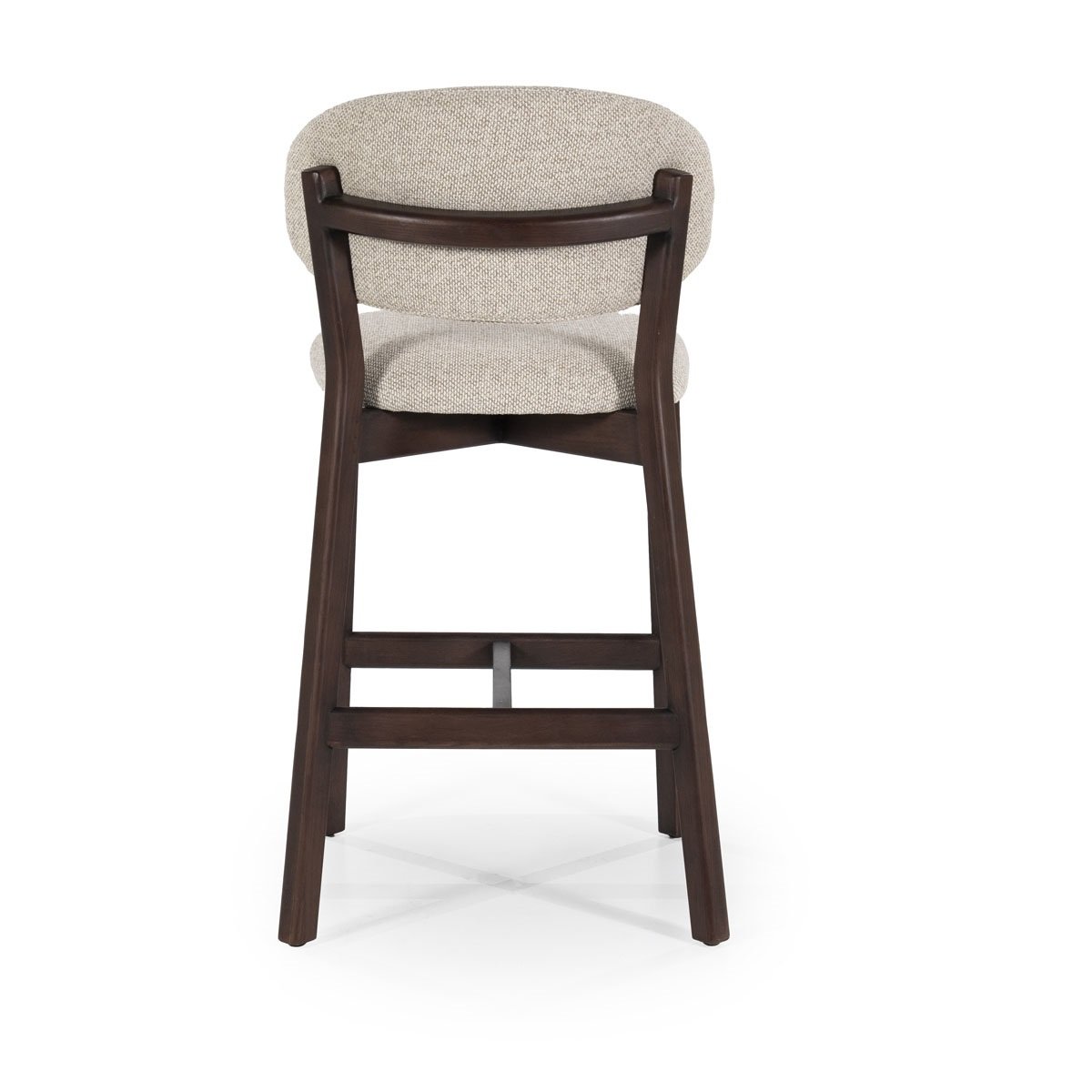 Barstuhl Mikky Dunkelbraun - Taupe SH 68,5 cm von Eleonora