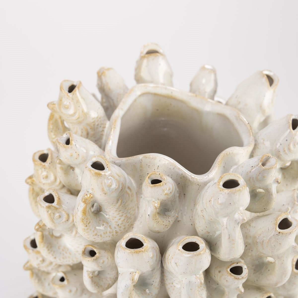 Vase Borja, weiß von Isaa