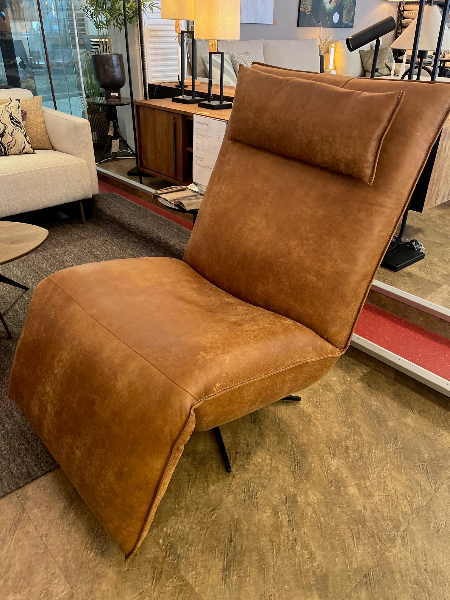 Relaxsessel Chilli Concrete Leder