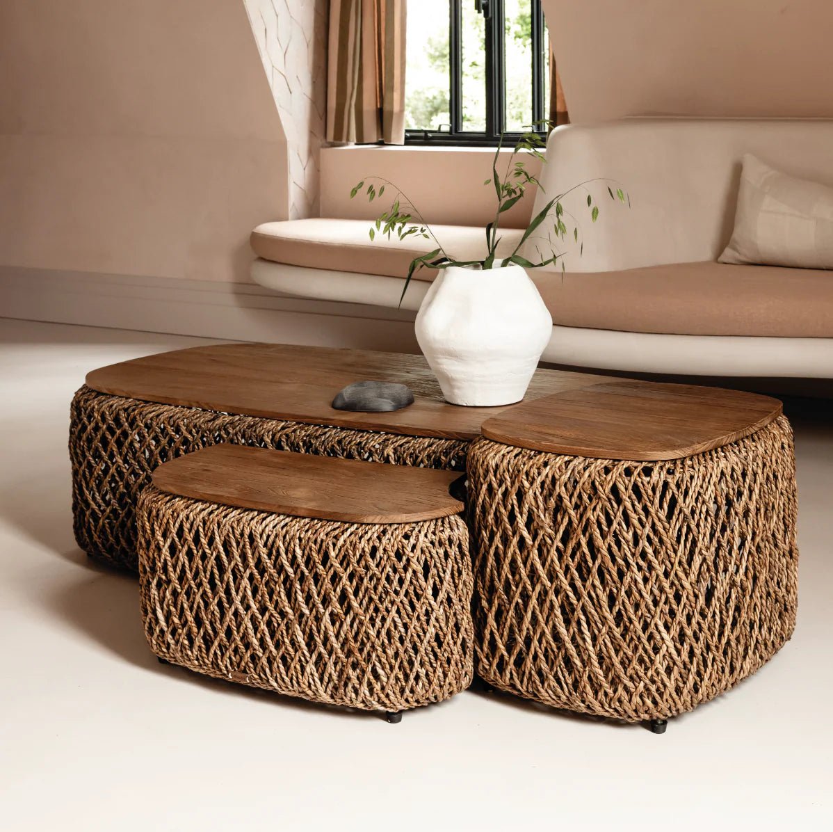 Couchtisch - Set Knut Square, 3er Set von d - Bodhi
