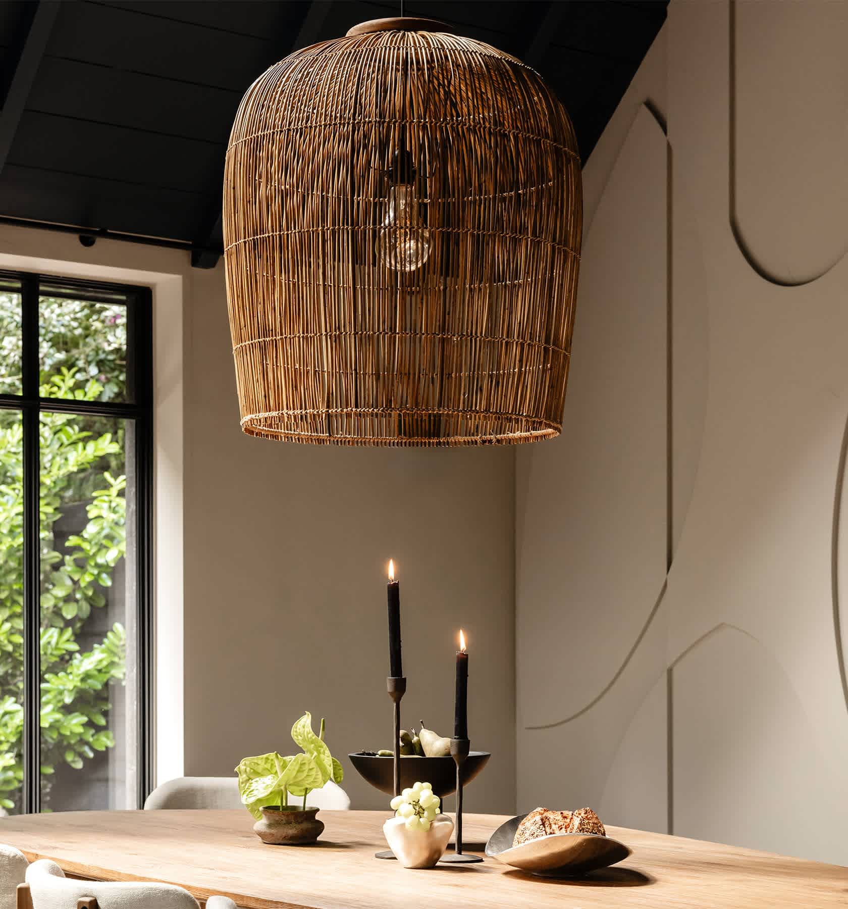 Pendelleuchte Aura, Rattan Kulit von d - Bodhi