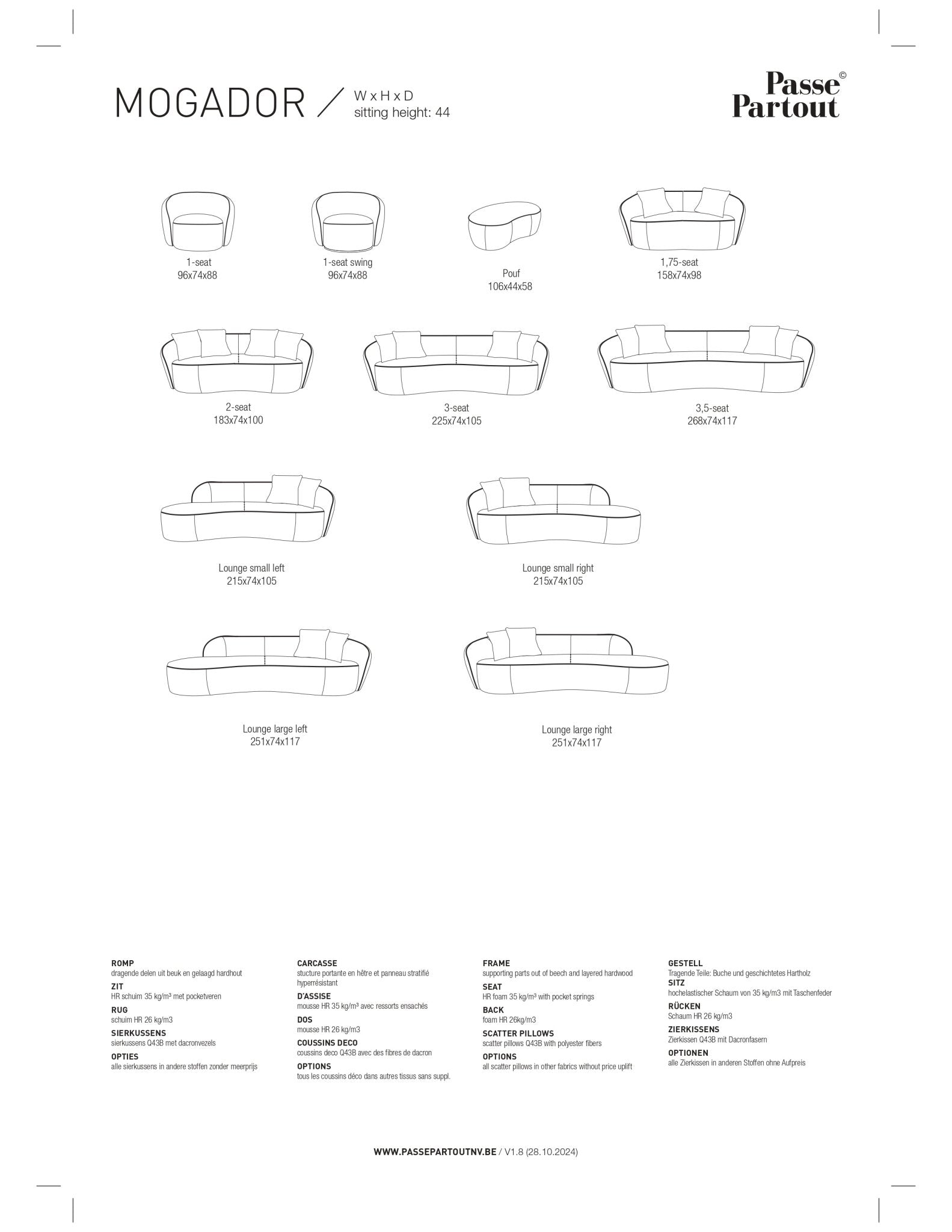 Sofa Mogador von Passe Partout