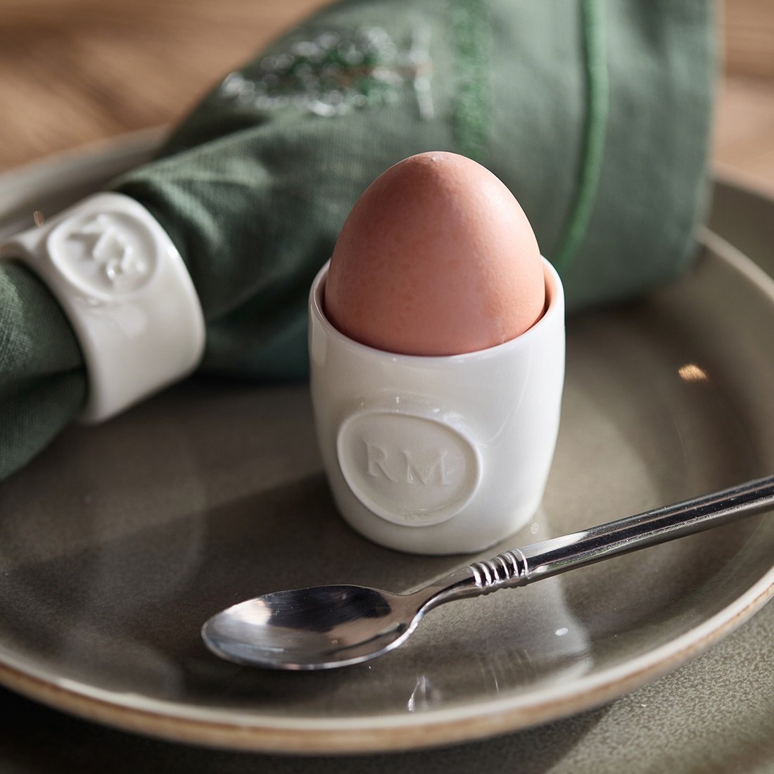 Eierbecher Portofino, Weiß von Rivièra Maison