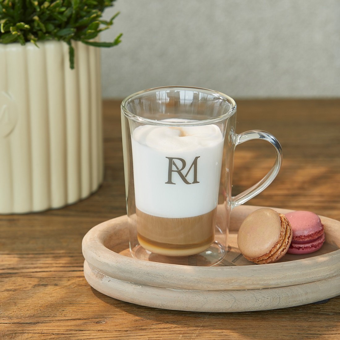 Doppelwandiges Glas RM Monogram, 275ML von Rivièra Maison