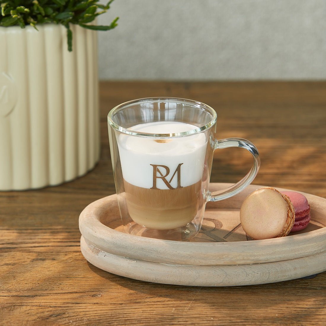 Doppelwandiges Glas RM Monogram, 210ML von Rivièra Maison