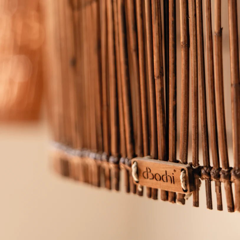 Pendelleuchte Aura Rattan, Braun von d - Bodhi