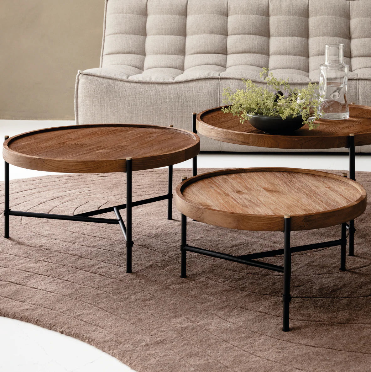 Couchtisch-Set, Set von 3
