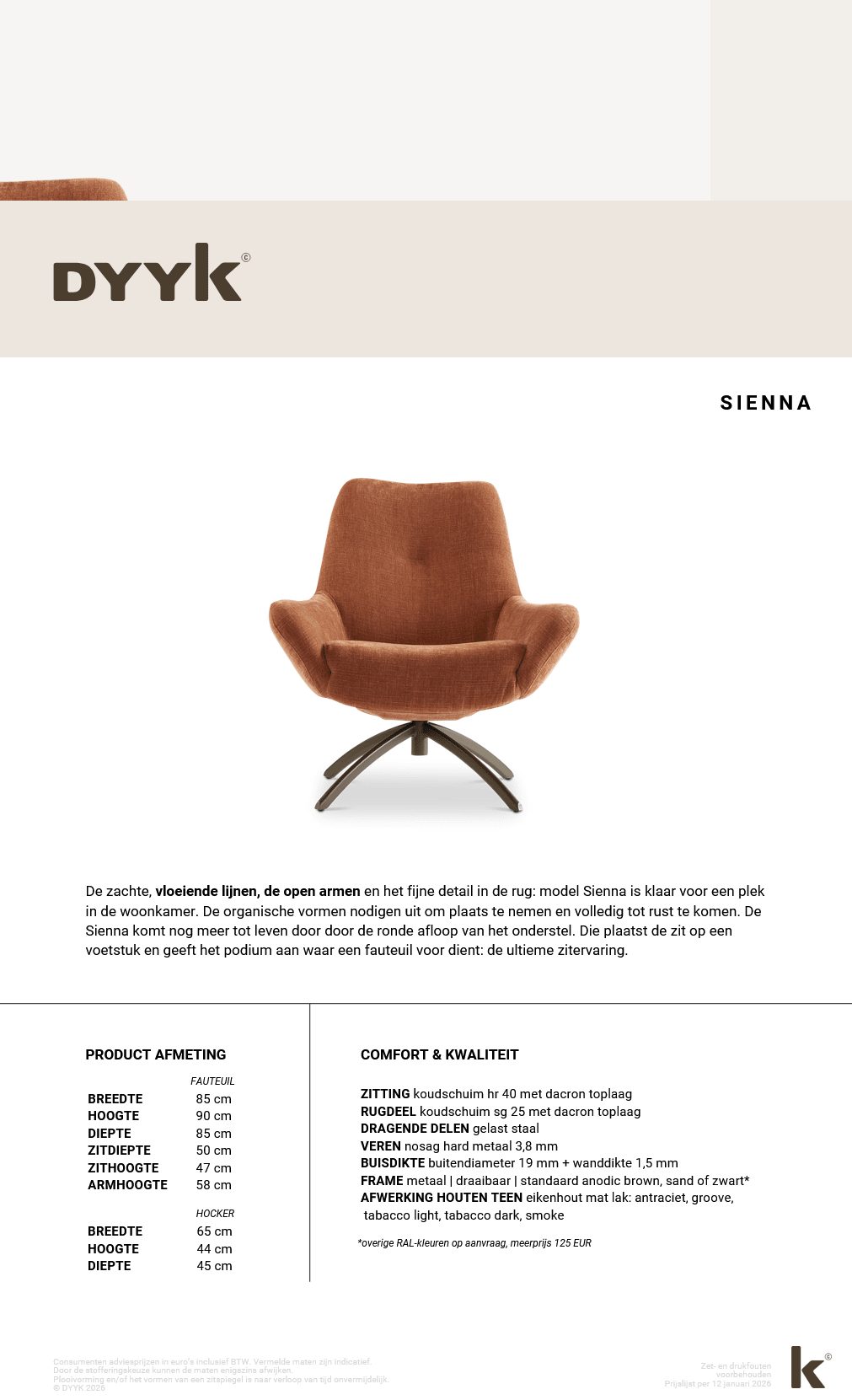 Sessel Sienna von Dyyk