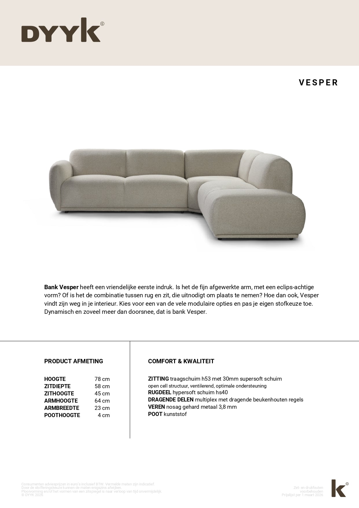 Sofa Vesper