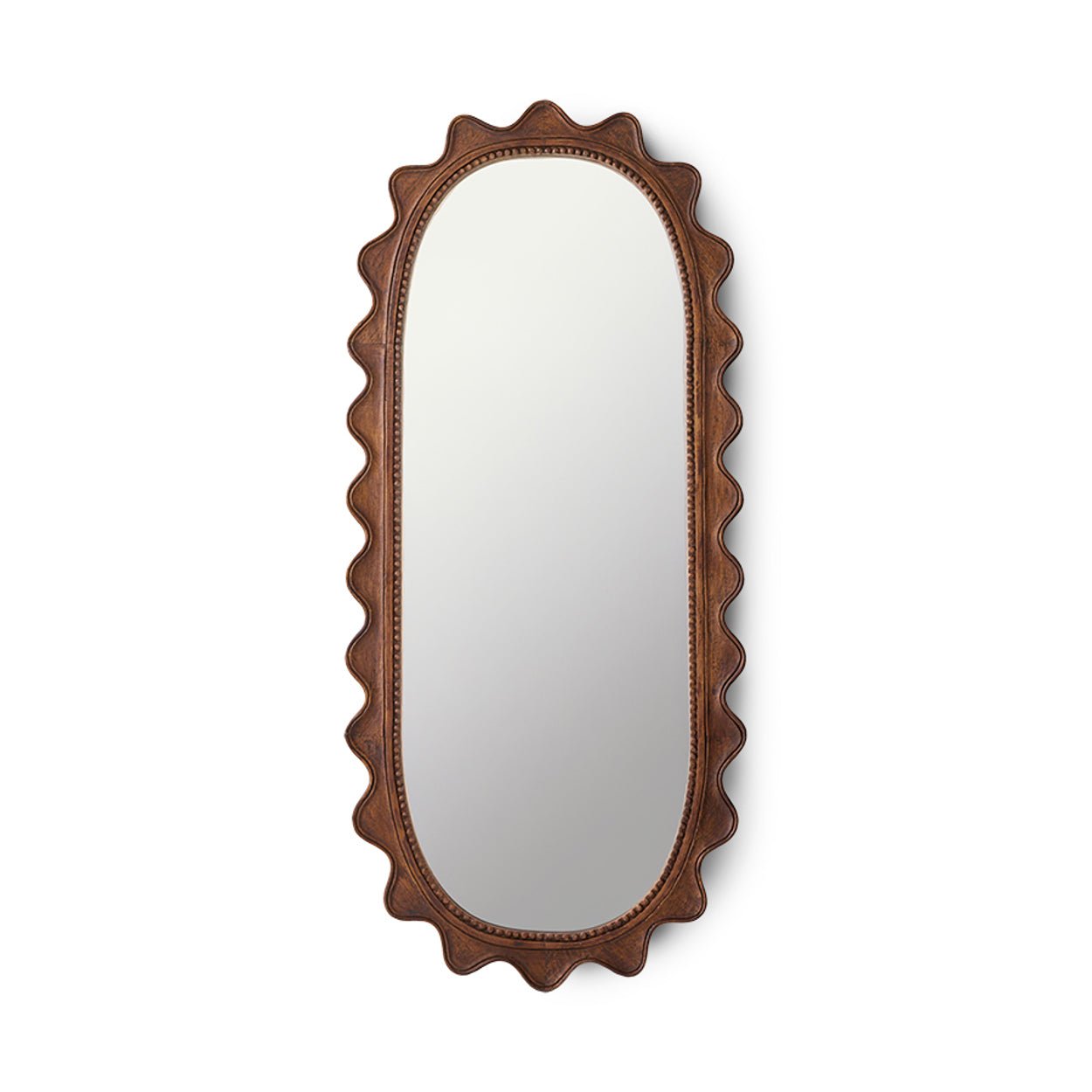 Wooden ripple mirror 135x61cm von HKliving