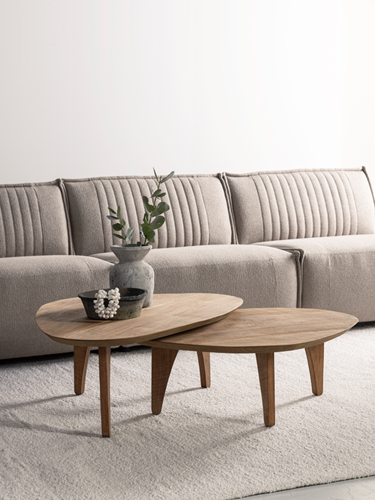 DTP Home Bliss salontafel pebble teak