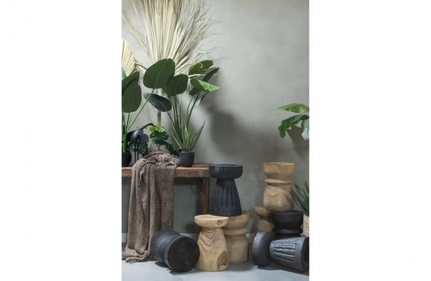 Borre Hocker schwarz von Woood