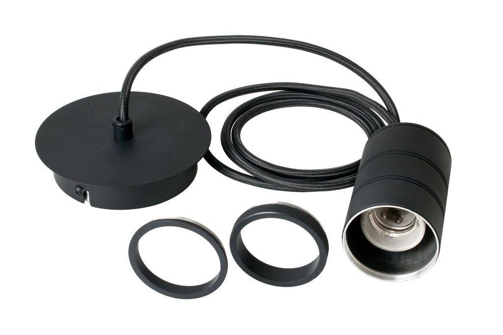 Calex Retro Pendel 1x E27 Schwarz von Calex