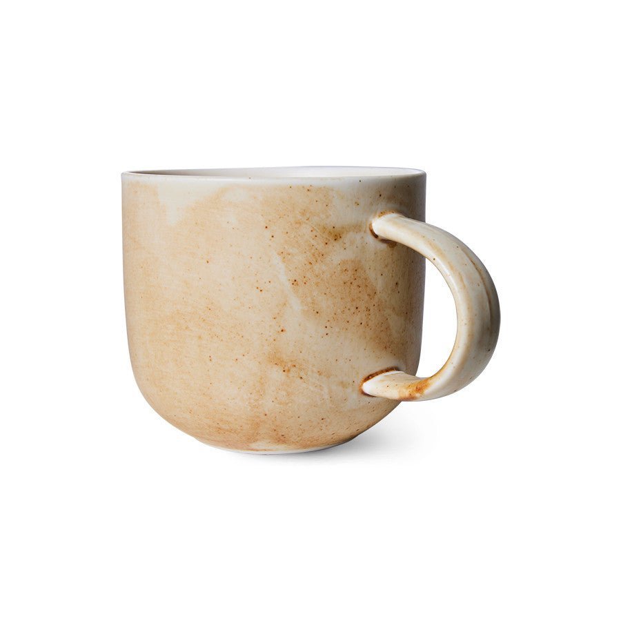 Chef Ceramics: Tasse Rustic, Creme/Braun, 320ml von HKliving