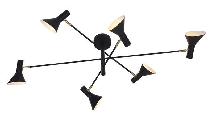 Deckenleuchte Izmir 3 - arm Black von Good&Mojo