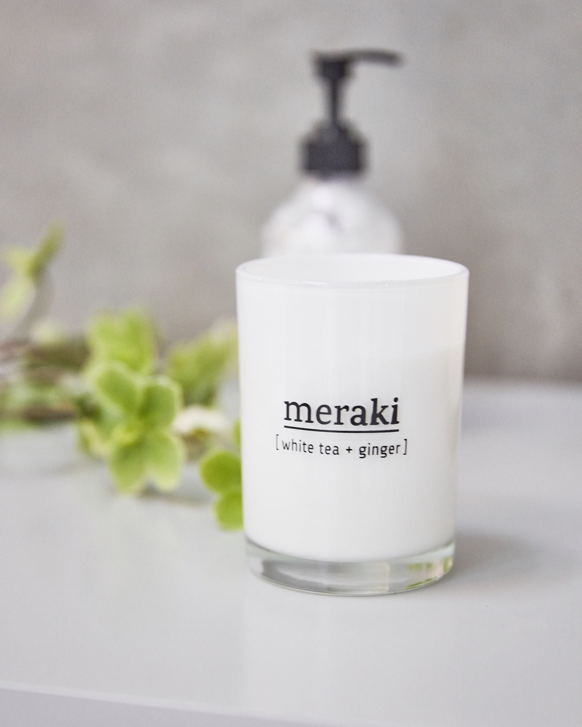 Duftkerze, White Tea &amp;amp; Ginger - Meraki